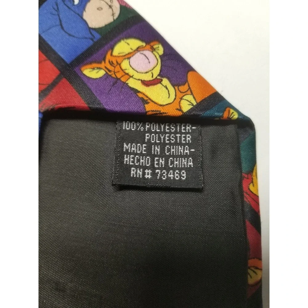 Winnie‎ the Pooh and Friends Polyester Colorful Cartoon Fun Pointed Tie
